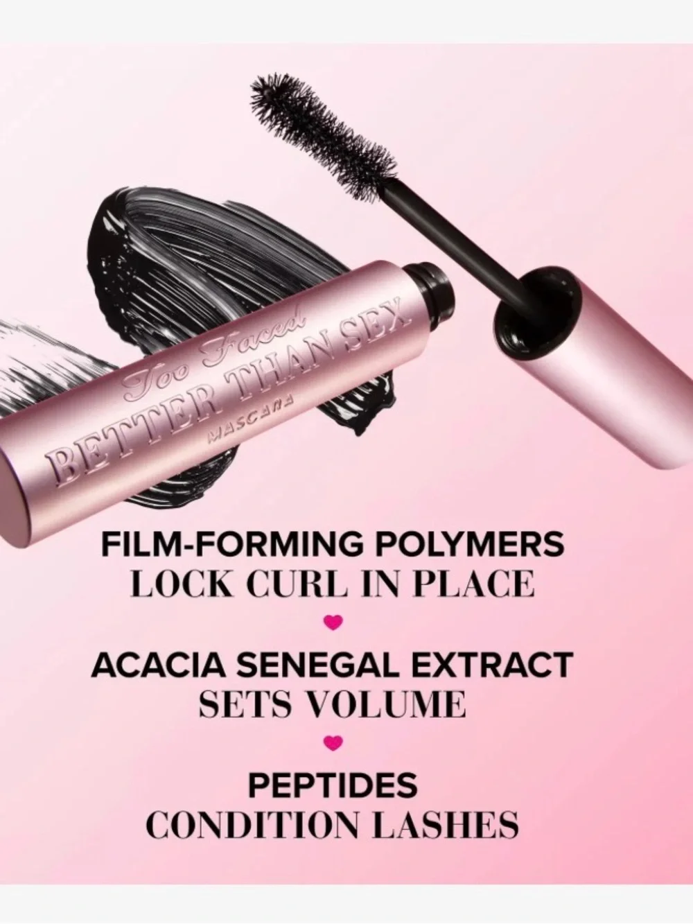 🔥NWT🔥Too Faced Better Than Sex Mascara — Black